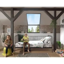 Vipack Kajuitbed Alice 90x200 cm metaal - zwart Online