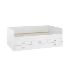 Emob Kajuitbed Arkea 120x200 met 3 lades - wit