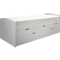 Emob Kajuitbed Nasri 90x200 met bedlade - wit