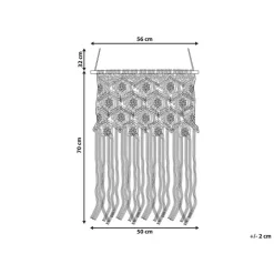 Beliani KALERI - Wanddecoratie - Beige - Katoen New