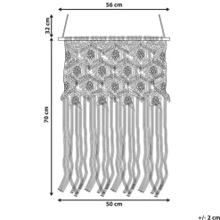 Beliani KALERI - Wanddecoratie - Beige - Katoen New