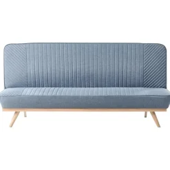 Leen Bakker KALFAFELL - Slaapbank - Blauw - Polyester Discount