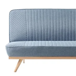 Leen Bakker KALFAFELL - Slaapbank - Blauw - Polyester Discount