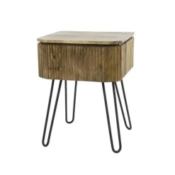 Kalfort Belisa Nachtkastje staand 1 lade mangohout 45x40x60 Clearance