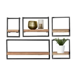 Kalfort Wandrek industrieel Stockton 5 30x25x30cm Discount