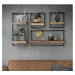 Kalfort Wandrek industrieel Stockton 4 - 25x65x65 cm Best