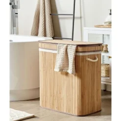 Beliani KALTHOTA - Mand - Lichte houtkleur - Bamboehout Outlet