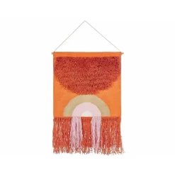 Beliani KAMALIA - Wanddecoratie - Oranje - Katoen
