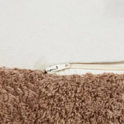 Beliani KANDHKOT - Poef - Bruin - 50 x 35 - Katoen Sale