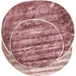 Leen Bakker KANRACH - Vloerkleed - Roze - 200 x 200 cm - Viscose