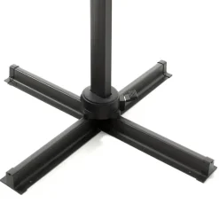 Merkloos Kantelbare Zweefparasol 250x250 cm -Sterke Zweef Parasol, Licht Grijs