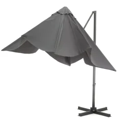 ACAZA Kantelbare Zweefparasol 250x250 cm, Vierkant Zeil - Donker Grijs New