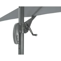 ACAZA Kantelbare Zweefparasol 250x250 cm, Vierkant Zeil - Donker Grijs New