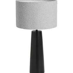 Leen Bakker Kap Cilinder Halden - lichtgrijs - Ø25x16 cm Best