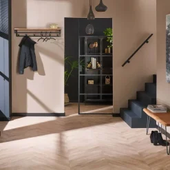 Dimehouse Kapstok Henry acaciahout 6 haken - 35x100x17 cm - Hout - Bruin Outlet