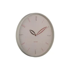 Karlsson - Wandklok Petals - Warmgrijs- Ø40cm New