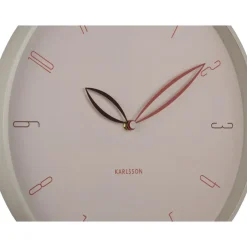 Karlsson - Wandklok Petals - Warmgrijs- Ø40cm New
