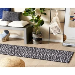 Beliani KARUNGAL - Loper - Zwart - 60 x 200 cm - Polyester Outlet