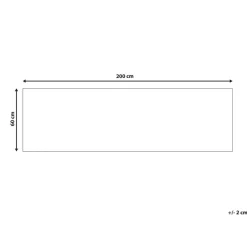 Beliani KARUNGAL - Loper - Zwart - 60 x 200 cm - Polyester Outlet