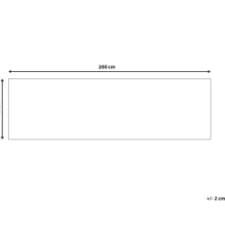 Beliani KARUNGAL - Loper - Zwart - 60 x 200 cm - Polyester Outlet