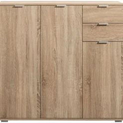 Leen Bakker Kast Alaska - eikenkleur - 101x107x35 cm Best