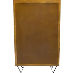 Giga Meubel Kast Donkerbruin Mangohout - 110x40x180 - Metaal - Ubud Discount