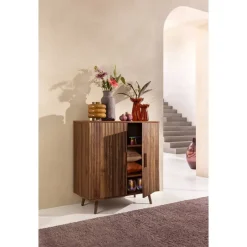 Leen Bakker Kast Imre - walnoot - 88x80x40 cm Online