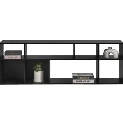 Leen Bakker Kast Kenzi - zwart - 177x59x38 cm Clearance