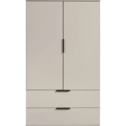 Leen Bakker Kast Lucca 2-deurs - greige - 140x81x40 cm Outlet