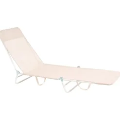 Leen Bakker KASTORIA - Ligstoel - Beige - Mesh Outlet