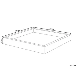 Beliani KATERINI - Decoratief dienblad - Wit - Marmer Online