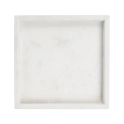 Beliani KATERINI - Decoratief dienblad - Wit - Marmer Online