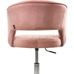 Leen Bakker KATONAH - Bureaustoel - Roze - Fluweel Outlet