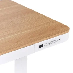 Beliani KENLY - Verstelbaar bureau - Wit - 120 cm - Vezelplaat Online