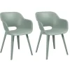 Keter Akola Tuinstoelen - 2 stuks -56.5x55x80cm - Vintage Green Outlet