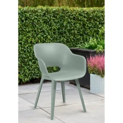 Keter Akola Tuinstoelen - 2 stuks -56.5x55x80cm - Vintage Green Outlet
