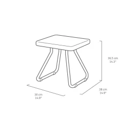 Keter bistroset Rio - donkergrijs Outlet