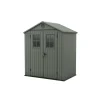 Keter Darwin 64 Tuinhuis - dubbele deuren + ramen - 190x122x221 - Groen Outlet