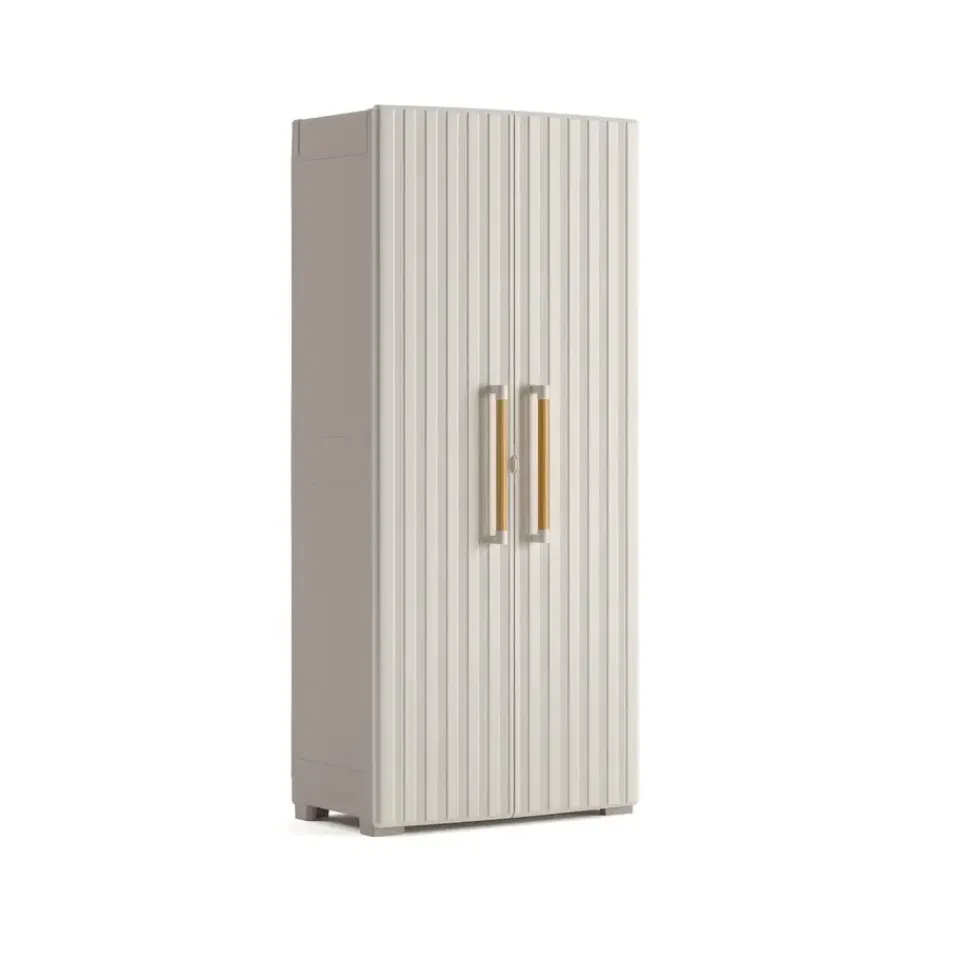 Keter Groove Hoge Kast - 80x45x180 cm - Beige Clearance