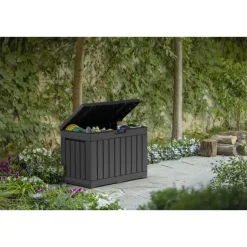 Keter Kentwood Opbergbox 190L - 82,3x45,7x57,7cm - Antraciet New