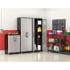 Keter Kunststof Stellingkast Tribac - Opbergrek - 90x45x182cm - zwart Sale