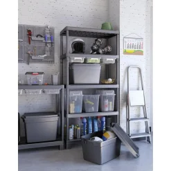 Keter Kunststof Stellingkast Tribac - Opbergrek - 90x45x182cm - zwart Sale