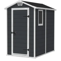 Keter Manor 46 Tuinhuis - 130x192x198 cm - Antraciet Clearance