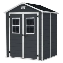 Keter Manor 65 Tuinhuis - 158x152x226 cm - Antraciet New