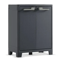 Keter Moby lage kast - 2 planken - 80x44x100 cm - Antraciet New