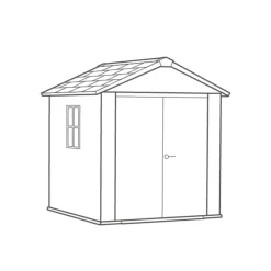 Keter Newton 757 Tuinhuis - 223,8x230x246cm - Grijs Best