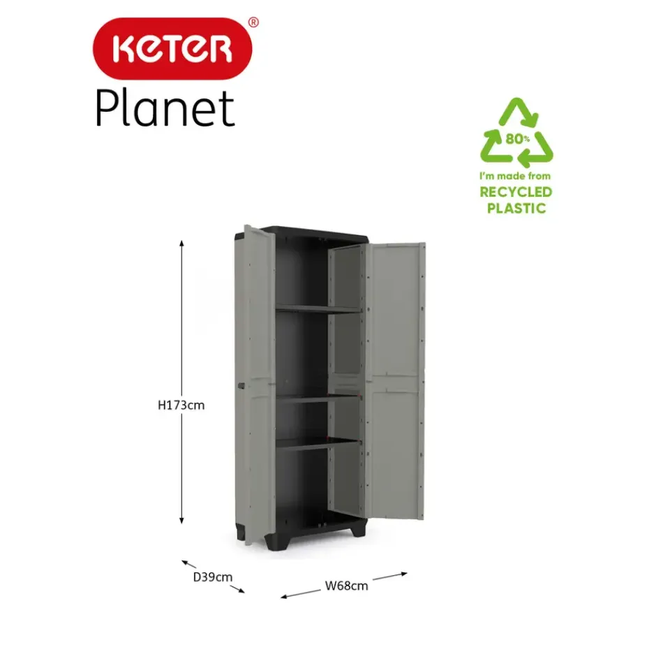 Keter Planet Opbergkast hoog - 3 planken Sale