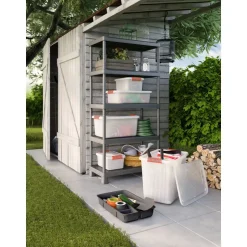 Keter Plus Shelf 90/5 - 5 Planken - 90x40x182cm - Zwart New