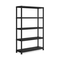 Keter Plus Stellingrek 120/5 - 5 Planken - 120x40x187 cm - zwart Clearance