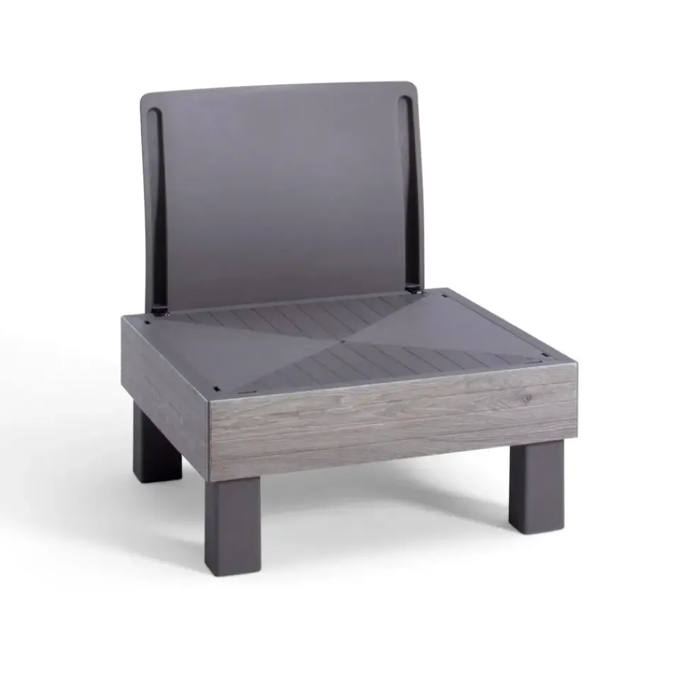 Keter Signature Elements Tuinstoel - met groene kussens - Cappuccino/Ashwood Sale